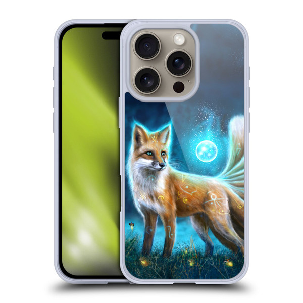 Anthony Christou Fantasy Art Magic Fox In Moonlight Soft Gel Case for Apple iPhone 16 Pro