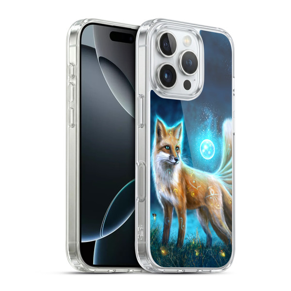 Anthony Christou Fantasy Art Magic Fox In Moonlight Soft Gel Case for Apple iPhone 16 Pro & MagSafe