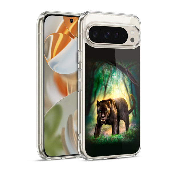 Anthony Christou Fantasy Art Black Panther Soft Gel Case for Google Pixel 9 / Pixel 9 Pro