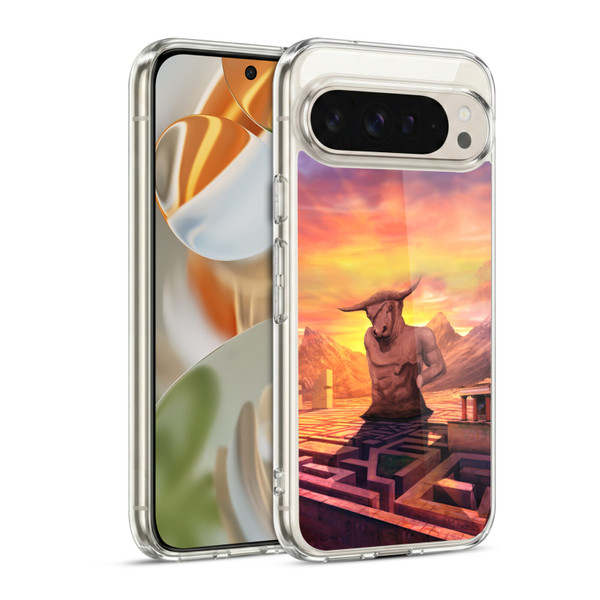 Anthony Christou Fantasy Art Minotaur In Labyrinth Soft Gel Case for Google Pixel 9 / Pixel 9 Pro