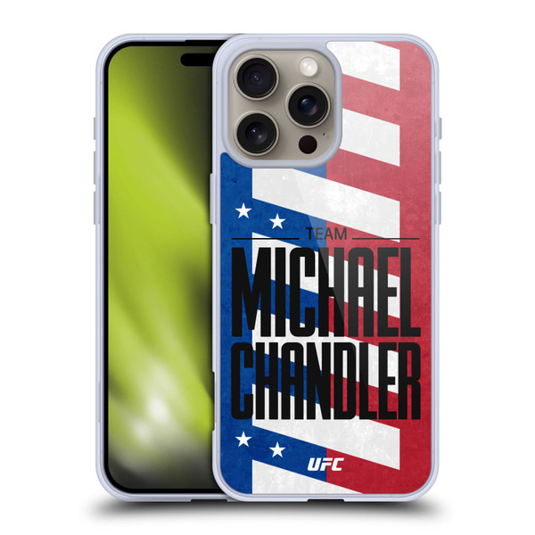UFC Fighter Team Michael Chandler Flag Soft Gel Case for Apple iPhone 16 Pro Max