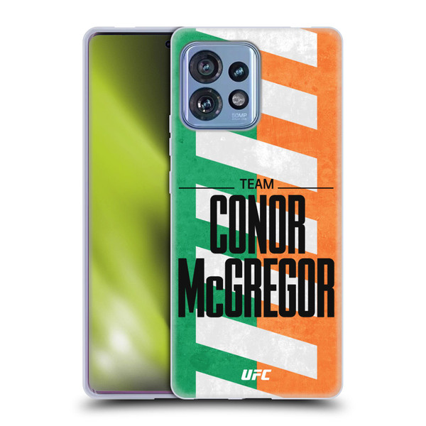 UFC Fighter Team Conor McGregor Flag Soft Gel Case for Motorola Moto Edge 40 Pro