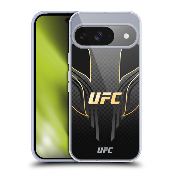 UFC Logo Black Gold Jersey Soft Gel Case for Google Pixel 9 / Pixel 9 Pro