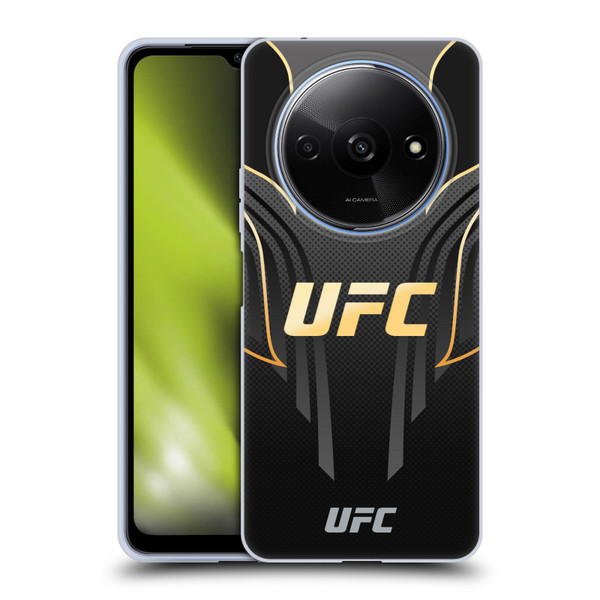 UFC Logo Black Gold Jersey Soft Gel Case for Xiaomi Redmi A3