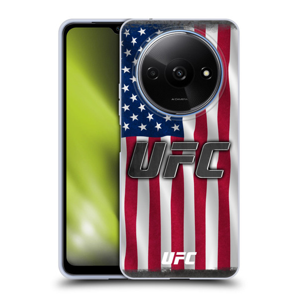 UFC Logo US Flag Soft Gel Case for Xiaomi Redmi A3