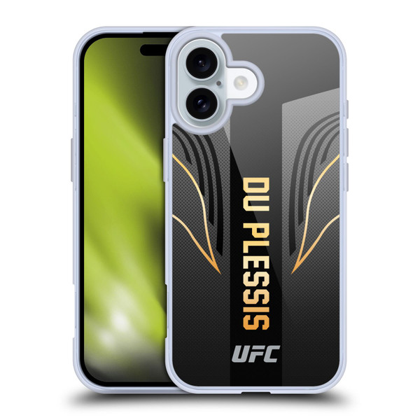 UFC Dricus Du Plessis Fighter Kit Soft Gel Case for Apple iPhone 16