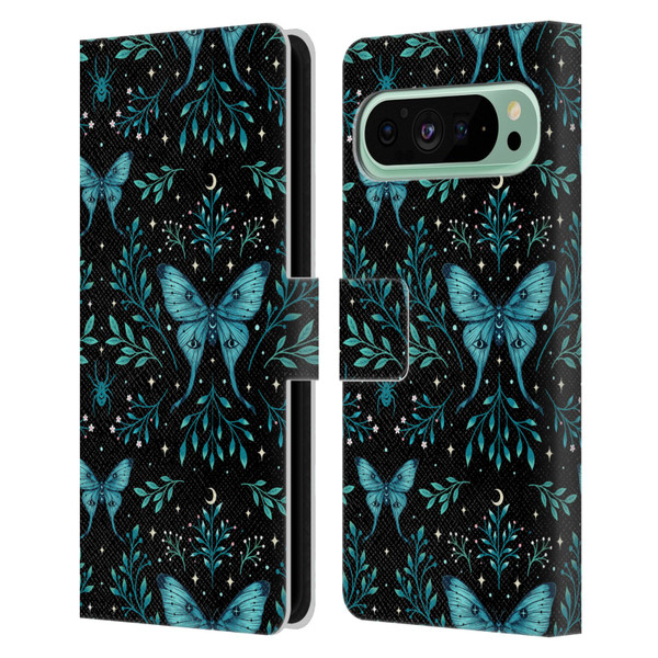 Episodic Drawing Art Butterfly Pattern Leather Book Wallet Case Cover For Google Pixel 9 Pro XL