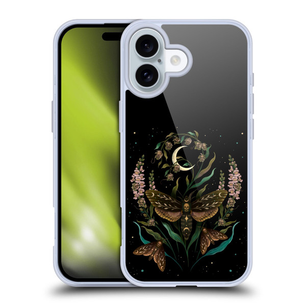 Episodic Drawing Illustration Animals Death Head Soft Gel Case for Apple iPhone 16