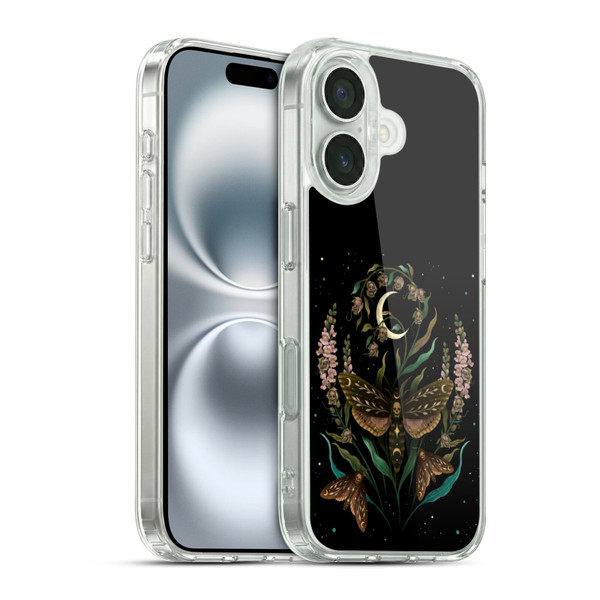 Episodic Drawing Illustration Animals Death Head Soft Gel Case for Apple iPhone 16 & MagSafe