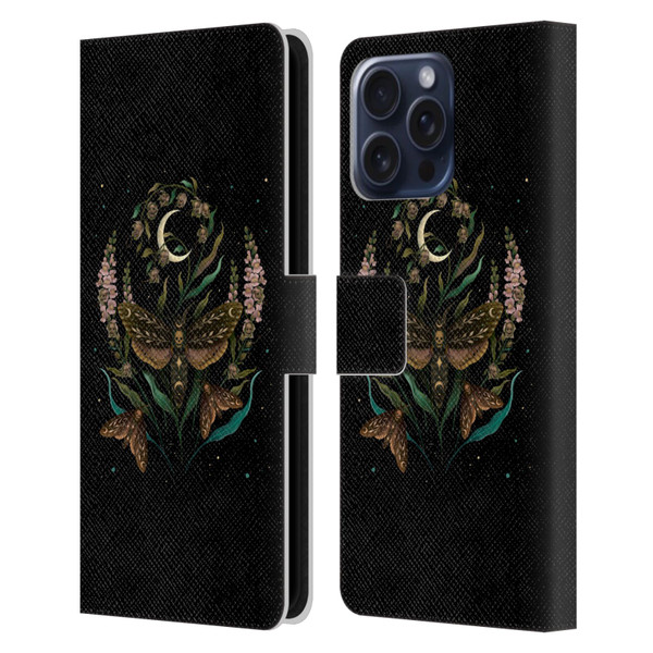 Episodic Drawing Illustration Animals Death Head Leather Book Wallet Case Cover For Apple iPhone 16 Pro Max