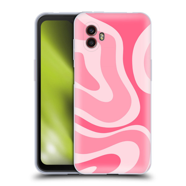 Kierkegaard Design Studio Art Modern Liquid Swirl Candy Pink Soft Gel Case for Samsung Galaxy Xcover6 Pro/Pro2