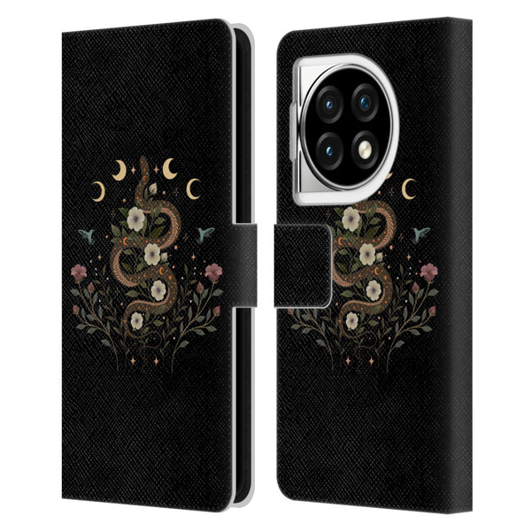 Episodic Drawing Illustration Animals Serpent Spell Leather Book Wallet Case Cover For OPPO OnePlus Ace 3 5G