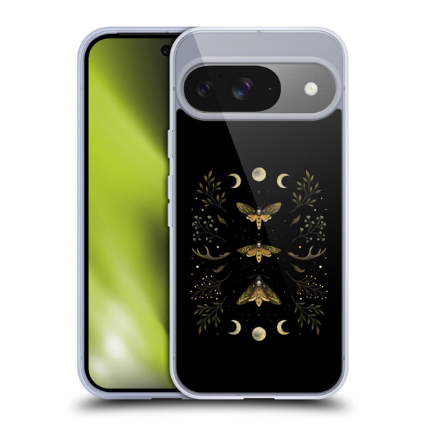 Episodic Drawing Illustration Animals Death Head Moth Night Soft Gel Case for Google Pixel 9 / Pixel 9 Pro