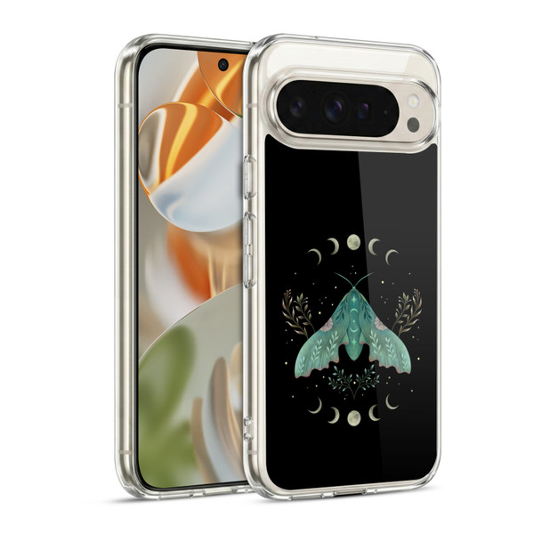 Episodic Drawing Illustration Animals Moon & Moth Soft Gel Case for Google Pixel 9 / Pixel 9 Pro