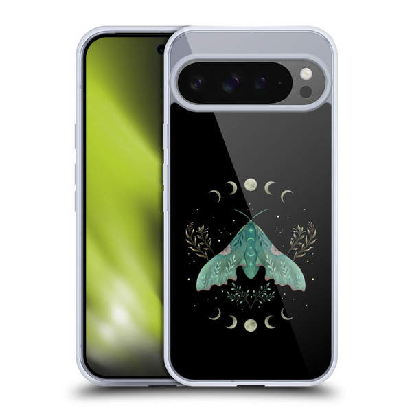 Episodic Drawing Illustration Animals Moon & Moth Soft Gel Case for Google Pixel 9 Pro XL