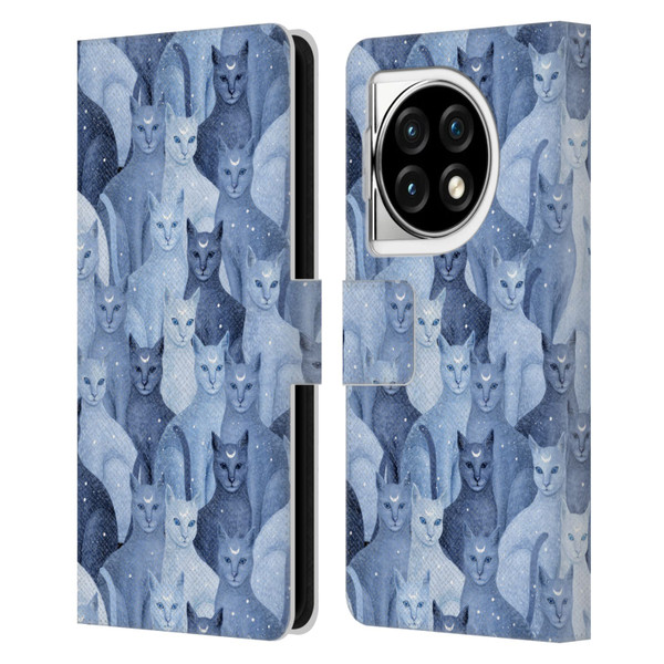 Episodic Drawing Pattern Cats Leather Book Wallet Case Cover For OPPO OnePlus Ace 3 5G
