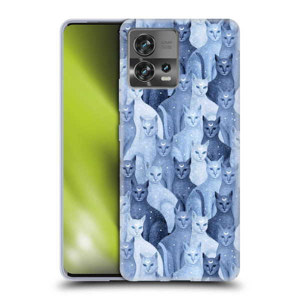 Episodic Drawing Pattern Cats Soft Gel Case for Motorola Moto Edge 30 Fusion