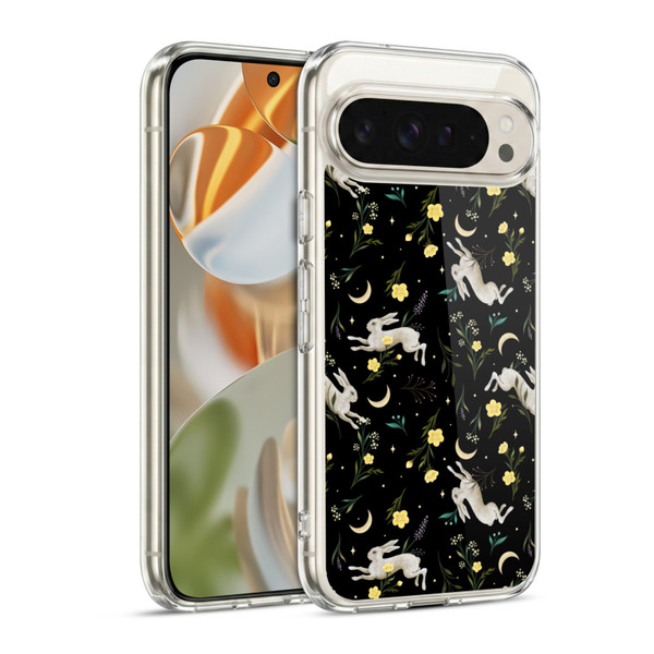 Episodic Drawing Pattern Bunny Night Soft Gel Case for Google Pixel 9 / Pixel 9 Pro