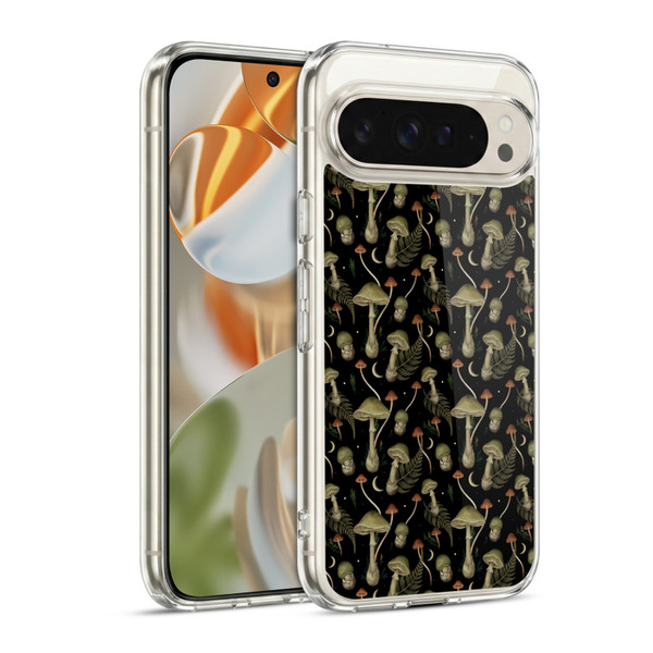 Episodic Drawing Pattern Death Cap Soft Gel Case for Google Pixel 9 / Pixel 9 Pro