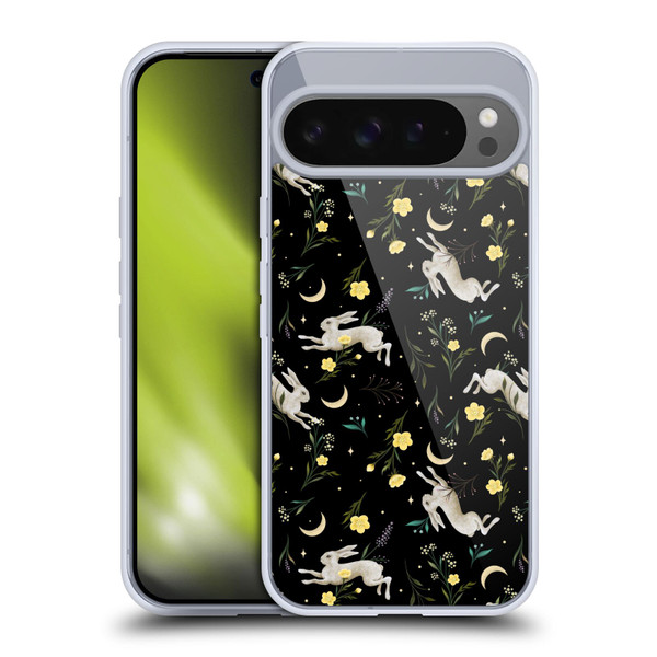 Episodic Drawing Pattern Bunny Night Soft Gel Case for Google Pixel 9 Pro XL