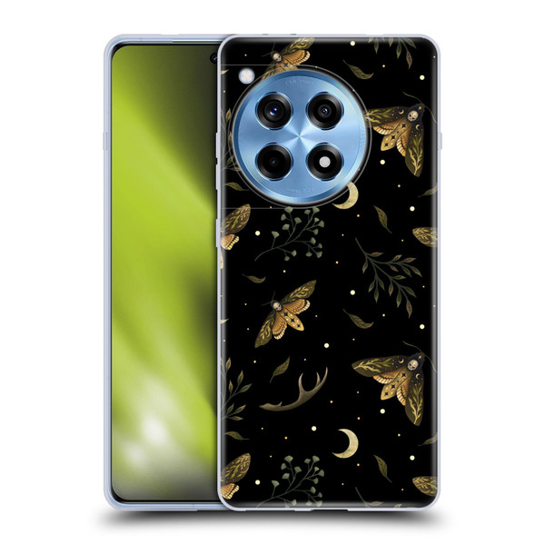 Episodic Drawing Pattern Death Head Moth Soft Gel Case for OPPO OnePlus Ace 3 5G