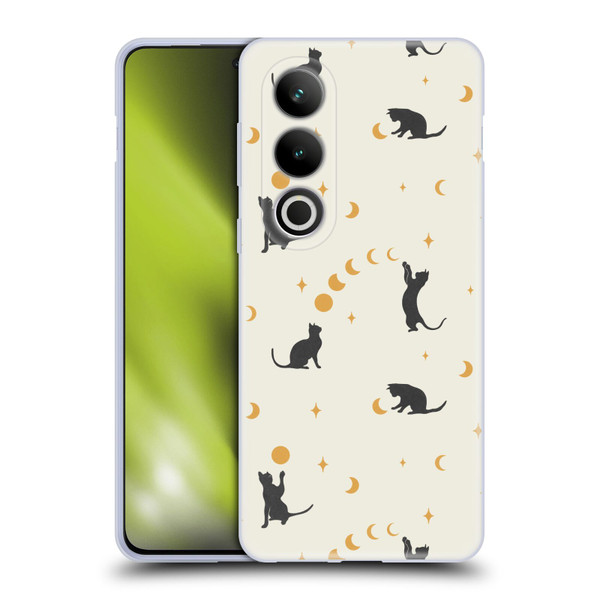 Episodic Drawing Pattern Cat And Moon Soft Gel Case for OPPO OnePlus Ace 3V 5G