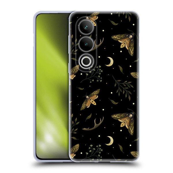 Episodic Drawing Pattern Death Head Moth Soft Gel Case for OPPO OnePlus Ace 3V 5G