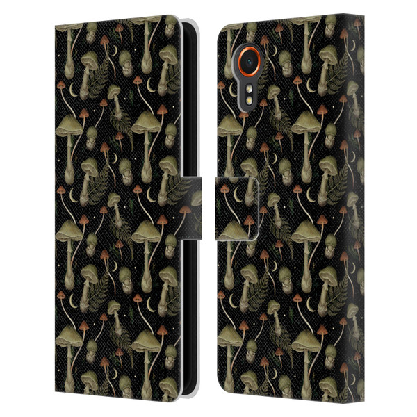 Episodic Drawing Pattern Death Cap Leather Book Wallet Case Cover For Samsung Galaxy Xcover7 5G