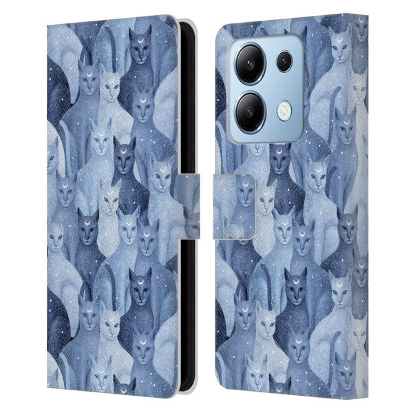 Episodic Drawing Pattern Cats Leather Book Wallet Case Cover For Xiaomi Redmi Note 13/13 Pro 5G