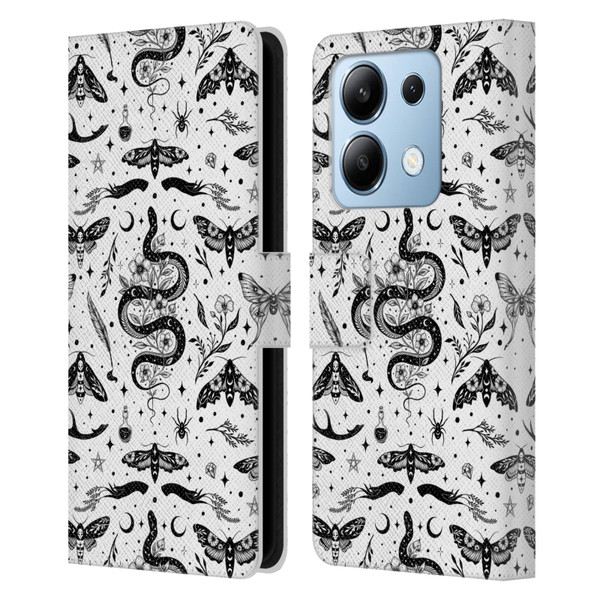 Episodic Drawing Pattern Flash Tattoo Leather Book Wallet Case Cover For Xiaomi Redmi Note 13/13 Pro 5G