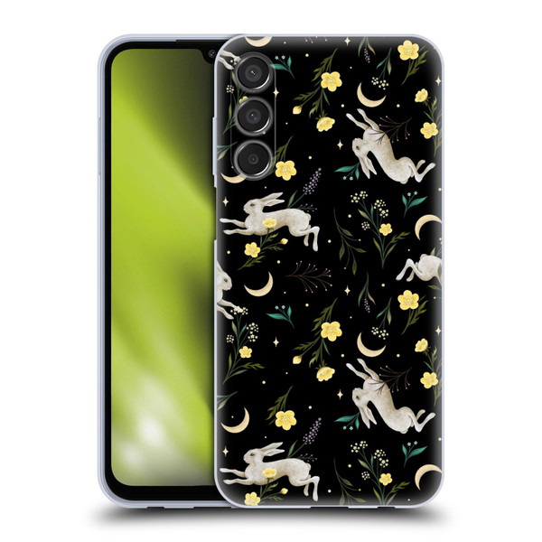 Episodic Drawing Pattern Bunny Night Soft Gel Case for Samsung Galaxy M15/F15 5G