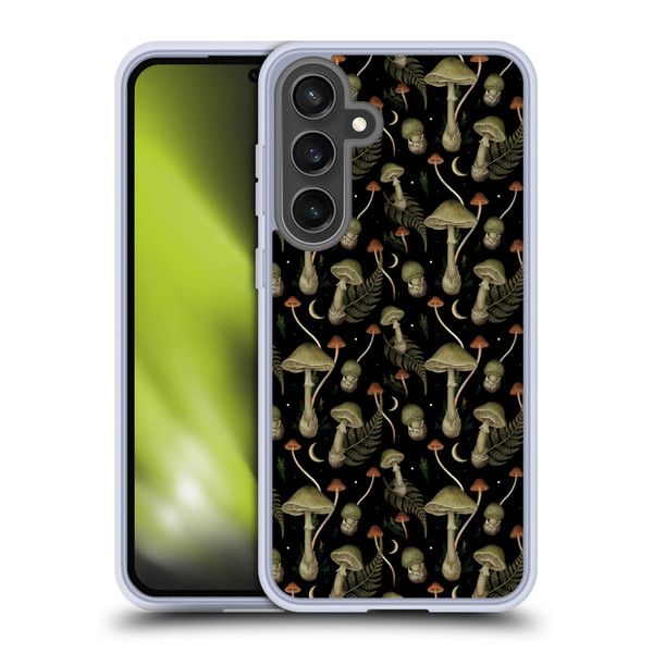 Episodic Drawing Pattern Death Cap Soft Gel Case for Samsung Galaxy S24 FE