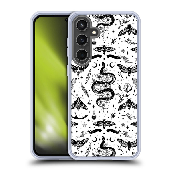 Episodic Drawing Pattern Flash Tattoo Soft Gel Case for Samsung Galaxy S24 FE