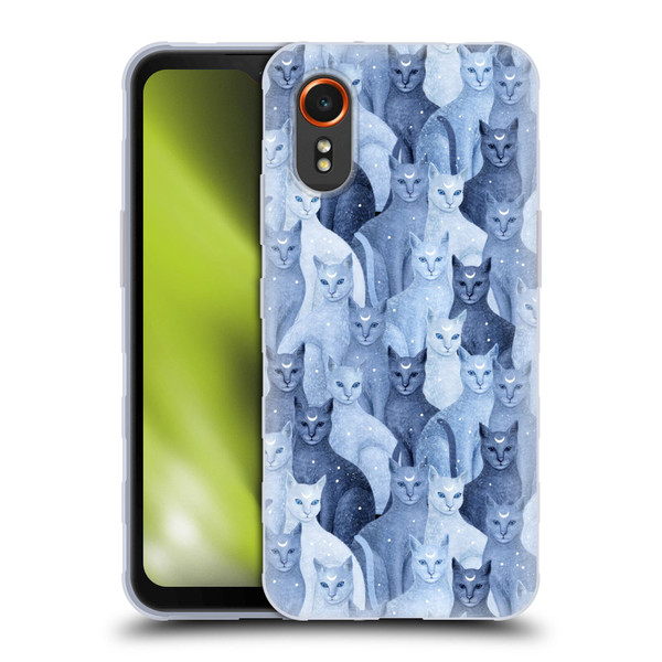 Episodic Drawing Pattern Cats Soft Gel Case for Samsung Galaxy Xcover7 5G