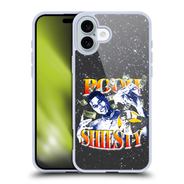 Pooh Shiesty Graphics Art Soft Gel Case for Apple iPhone 16 Plus