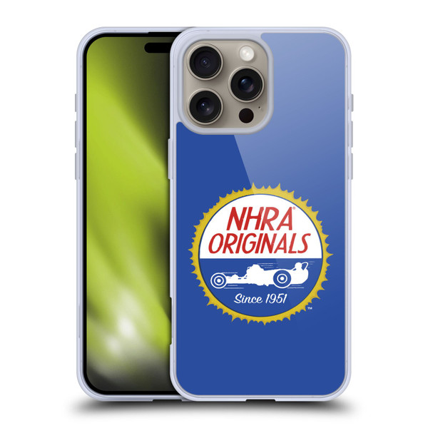 National Hot Rod Association Graphics Original Logo Soft Gel Case for Apple iPhone 16 Pro Max