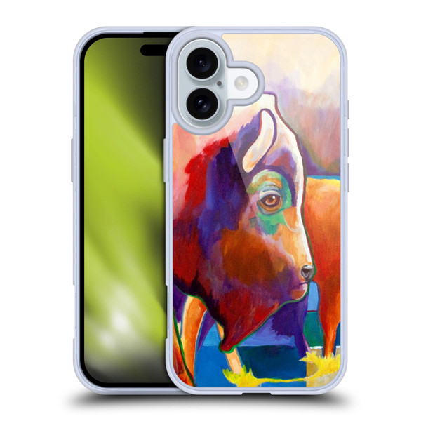 Jody Wright Animals Bison Soft Gel Case for Apple iPhone 16