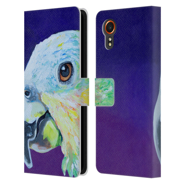 Jody Wright Animals Here's Looking At You Leather Book Wallet Case Cover For Samsung Galaxy Xcover7 5G