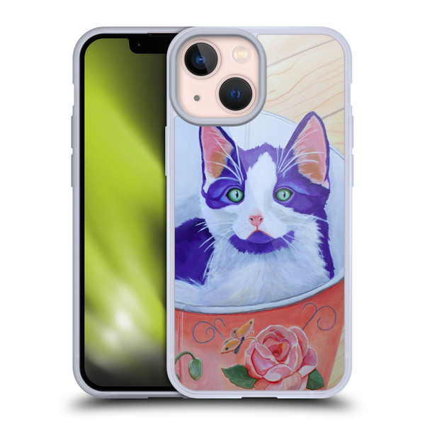 Jody Wright Dog And Cat Collection Bucket Of Love Soft Gel Case for Apple iPhone 13 Mini