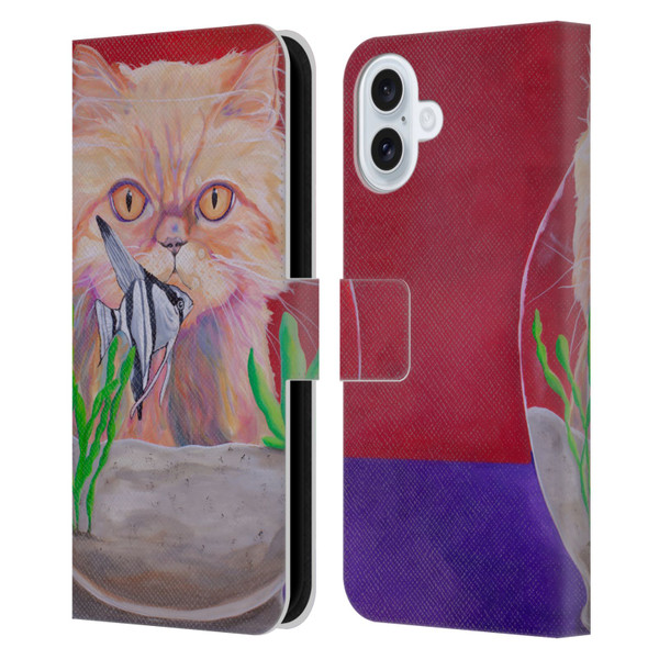 Jody Wright Dog And Cat Collection Infinite Possibilities Leather Book Wallet Case Cover For Apple iPhone 16 Plus