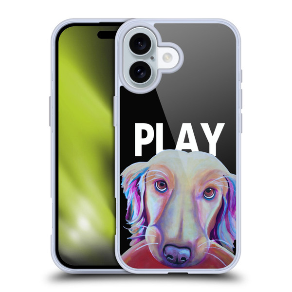 Jody Wright Dog And Cat Collection Playful Soft Gel Case for Apple iPhone 16
