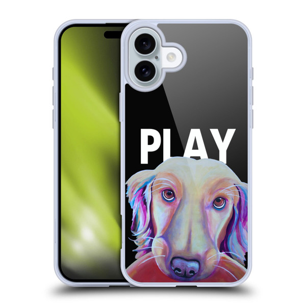 Jody Wright Dog And Cat Collection Playful Soft Gel Case for Apple iPhone 16 Plus