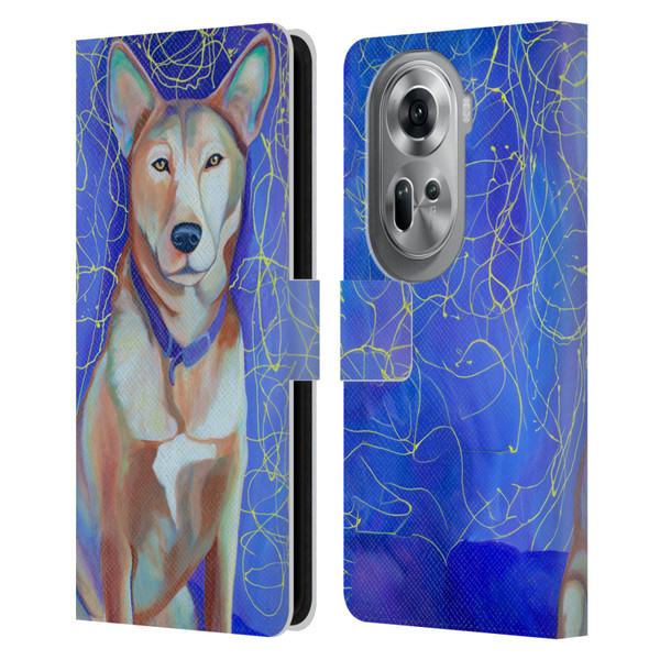Jody Wright Dog And Cat Collection High Energy Leather Book Wallet Case Cover For OPPO Reno11 Pro