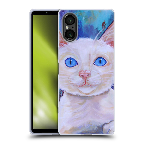 Jody Wright Dog And Cat Collection Pretty Blue Eyes Soft Gel Case for Sony Xperia 5 V 5G