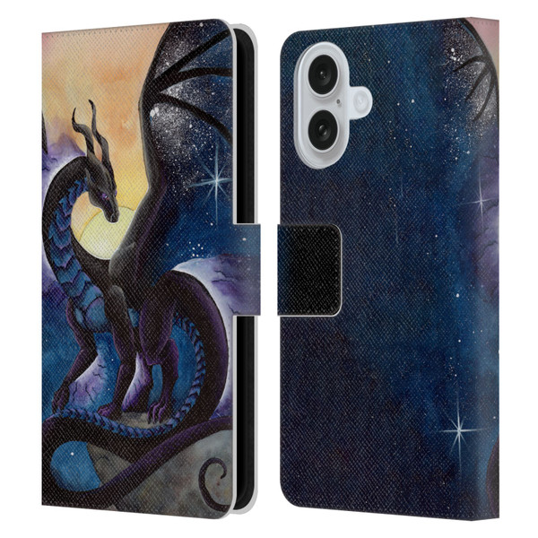 Carla Morrow Dragons Nightfall Leather Book Wallet Case Cover For Apple iPhone 16