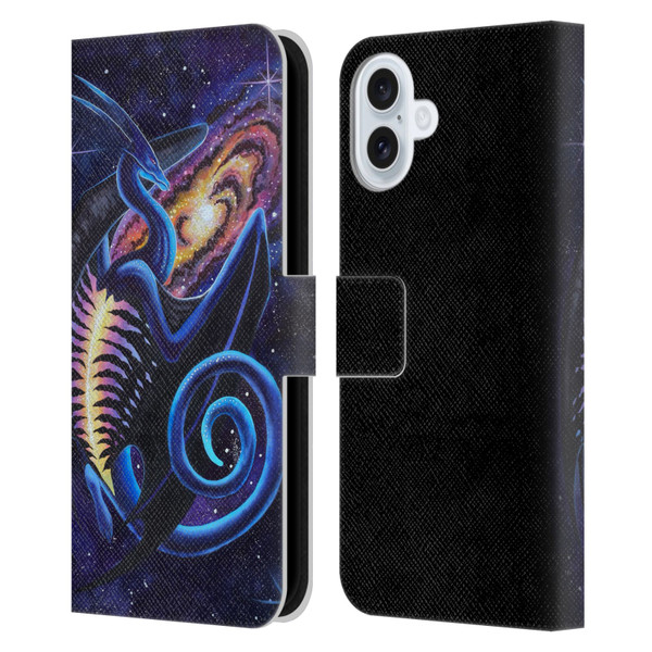 Carla Morrow Dragons Galactic Entrancement Leather Book Wallet Case Cover For Apple iPhone 16 Plus