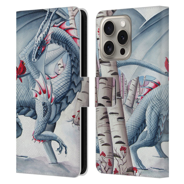 Carla Morrow Dragons Lady Of The Forest Leather Book Wallet Case Cover For Apple iPhone 16 Pro