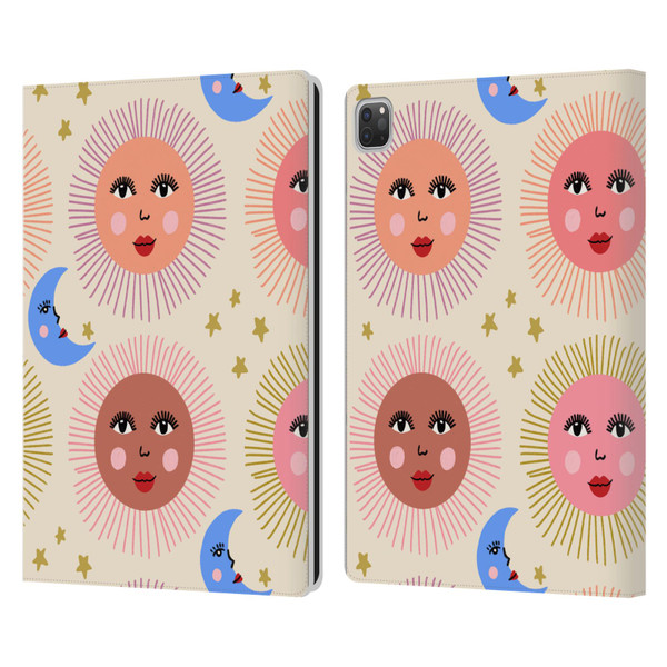 Gabriela Thomeu Art Sun Moon Star Leather Book Wallet Case Cover For Apple iPad Pro 13 M4 2024