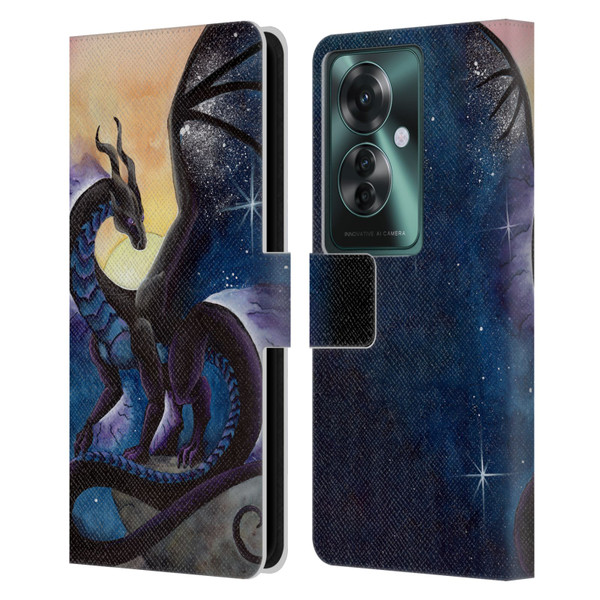 Carla Morrow Dragons Nightfall Leather Book Wallet Case Cover For OPPO Reno11 F 5G / F25 Pro 5G