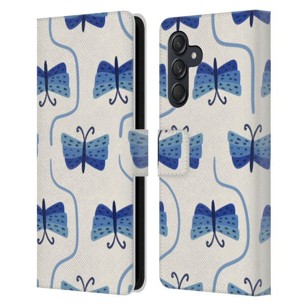 Gabriela Thomeu Art Butterfly Leather Book Wallet Case Cover For Samsung Galaxy M55 5G